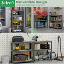 5-Tier Heavy Duty Metal Shelving Unit with 2000 LBS Total Load Capacity
