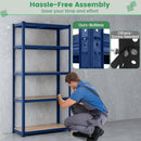 5-Tier Heavy Duty Metal Shelving Unit with 2000 LBS Total Load Capacity