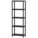 4-Tier Heavy-Duty Plastic Storage Shelves Freestanding Garage Shelving Unit
