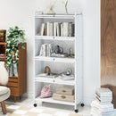 5-Tier Kitchen Pantry Storage Cabinet with Flip-Up Doors