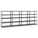 5-Tier Metal Shelving Unit 2000 lbs Capacity with Adjustable Wire Racks Set of