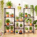 5-Tier Metal Storage Shelving Unit with V-Shaped Wire Rack and 750 LBS Capacity-Black