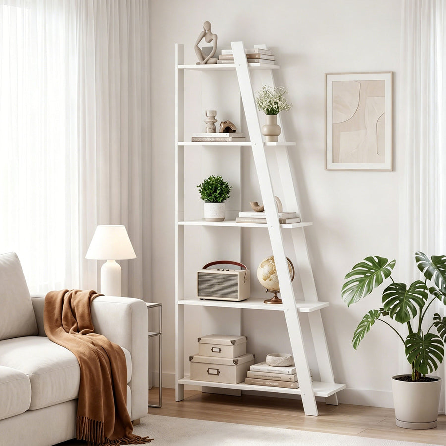 5-Tier Vertical Bookshelf for Small Spaces, 79