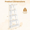 5-Tier Vertical Bookshelf for Small Spaces, 79" Tall