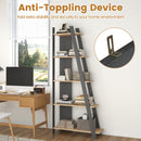 5-Tier Vertical Bookshelf for Small Spaces, 79" Tall