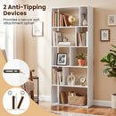 5-Tier Bookshelf with Open Back and Anti-Tipping Kit