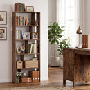 5-Tier Bookshelf with Open Back and Anti-Tipping Kit