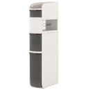 5-Tier Narrow Bathroom Storage Cabinet with Drawers and Tissue Box