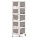 Rolling Storage Cart with Drawers and Lockable Wheels