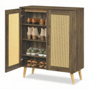 5-Tier Rattan Shoe Cabinewith 3 Removable Shelves