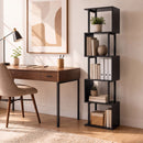 5-Tier S-Shaped Bookshelf with Open Cubes & Anti-Tip Kit