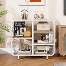5-Tier Storage Organizer Open Book Shelf with Metal Frame