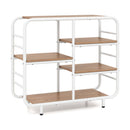 5-Tier Storage Organizer Open Book Shelf with Metal Frame