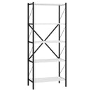 5-Tier Bookshelf with Heavy-Duty Metal Frame