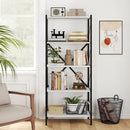5-Tier Bookshelf with Heavy-Duty Metal Frame