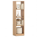 5 Tiers 4-Cube Narrow Bookshelf with 4 Anti-Tipping Kits