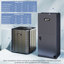 5 Ton 17 SEER2 Central Air Conditioner Heat Pump System with Multi-Position Air Handler Unit