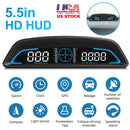 Universal Car HUD GPS Head up Display Speedometer Odometer with Acceleration Time Compass Altitude Driving Distance Over Speed Alarm HD LED Display fo