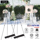 2 Pack Easel Stand for Display 61in Collapsible A Frame Tripod Easel Iron Alloy Drawing Stand with 2 Carry Bags for Wedding Poster Art Drawing Meeting