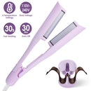 Hair Iron Curling Waver with Ceramic 1.41inch Barrel Ions Deep Hair Curler Dual Voltage Anti-Scald Hair Curling Wand Hair Crimper with 5 Temperature A