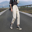 Womens Slim-fit Relaxed-fit Denim Harem Pants