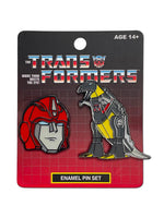 Transformers Autobots Hot Rod And Grimlock 2 Pack Enamel Pin Set