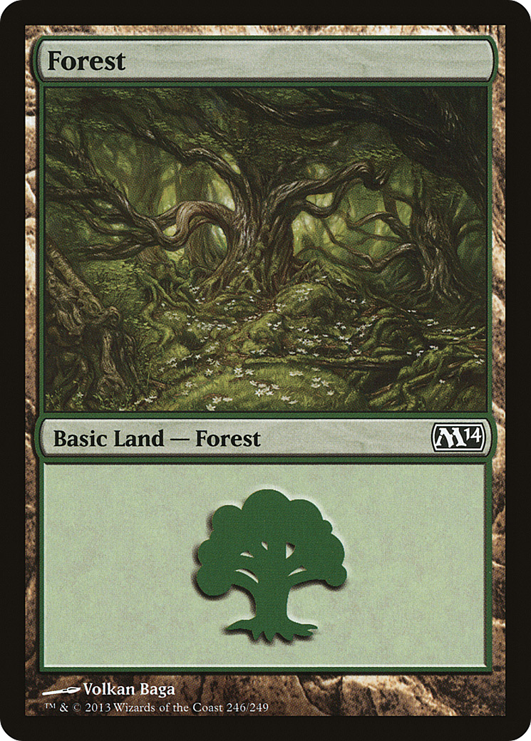 Forest (M14-246) - Magic 2014 Foil