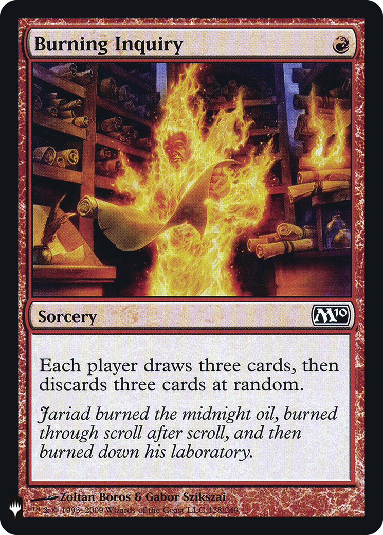Burning Inquiry (LIST-128) - The List Foil