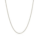 14k White Gold Diamond Cut Cable Link Chain 1.5mm