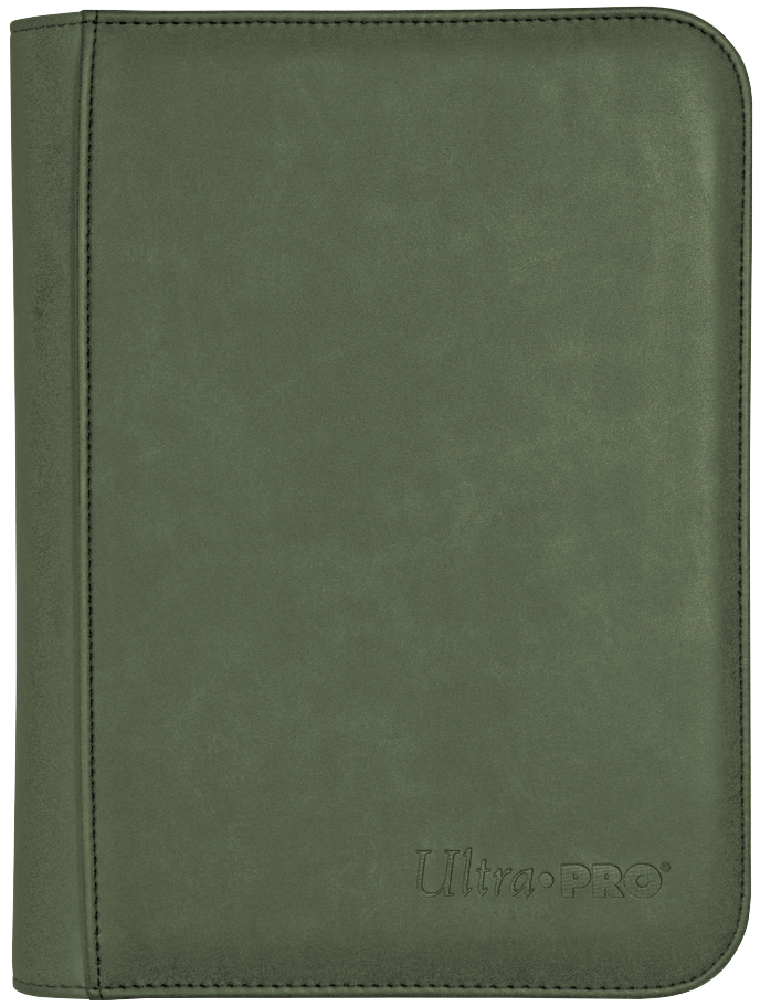 Ultra PRO: 4-Pocket Premium Zippered PRO-Binder - Suede Collection (Emerald)