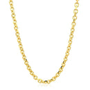 4.0mm 14k Yellow Gold Diamond Cut Cable Link Chain