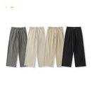 Versatile Mens Casual Pants Loose-fitting Straight-leg Wide-leg Style