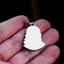 Stainless Steel Hipster Head Pendant