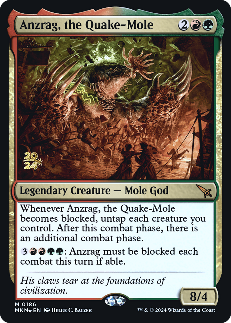 Anzrag, the Quake-Mole (PRE-186) - Murders at Karlov Manor Promos Foil