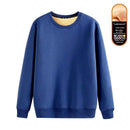 Men's Warm Lambskin Round Neck Hoodie