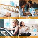 Clip On Fan 2 Speeds Quiet Clamp Fan Adjustable Tilt Auto Shaking Fan Wall Mount Personal Fan For Desk Office Home Baby Strollers Table Tops w/ 3.94FT