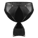 Men's Close-fitting Matte Leather Briefs