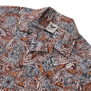 Hawaiian Shirt For Men Tiki Totem Vintage Shirt Camp Collar 100% Cotton