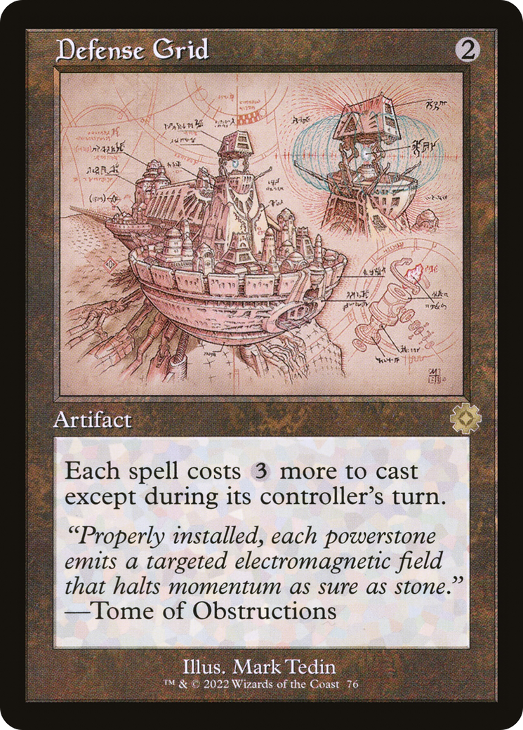 Defense Grid (BRR-076) - The Brothers' War Retro Artifacts Foil