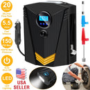 Tire Inflator 12V DC 100W 150PSI Digital Tire Pump w/LCD Display Electric Air Compressor Pump 20L/Min Air Flow