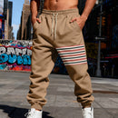 Mens Fleece-lined Loose-fit Jogger Pants
