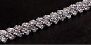 White Gold Plated Multi-Diamond Bracelet