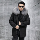 Fox Inner Pot Raccoon Hair Collar Fur Coat