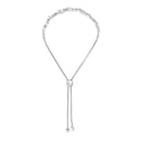 .925 Sterling Silver 1/2 Cttw Diamond Alternating Heart Link Adjustable Bolo Bracelet (I-J Color, I3 Clarity) - 4" to 10" Inches