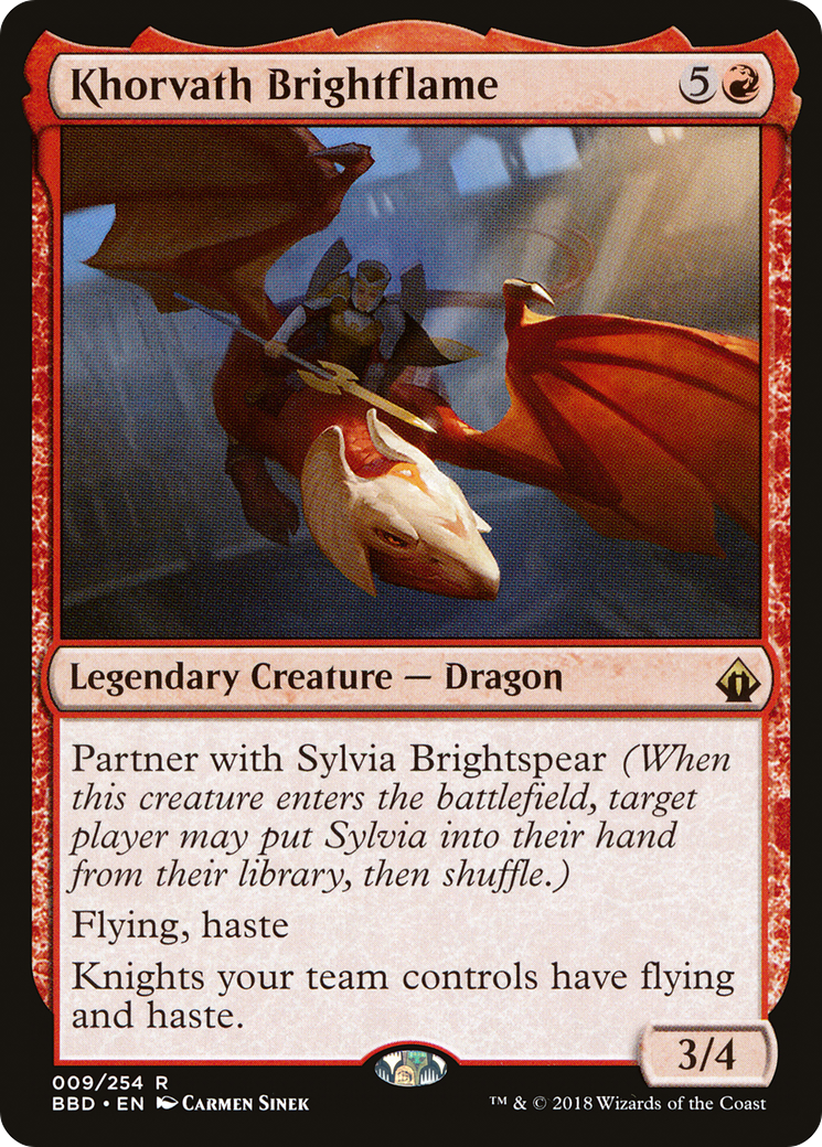 Khorvath Brightflame (BBD-009) - Battlebond Foil