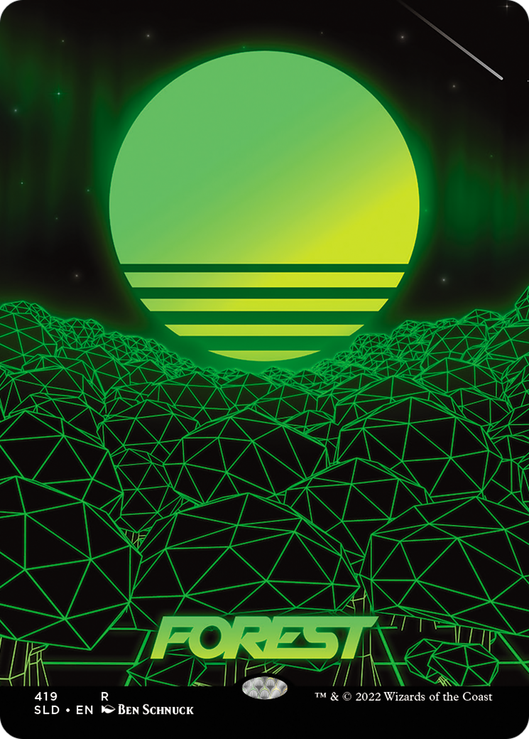 Forest (SLD-419) - Secret Lair Drop (Borderless) Foil