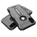 Rugged Phone Case for iPhone X Drop-protection Phone Case with Kickstand Heavy Duty Dual Layers Phone Protective Cover