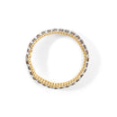 10K Yellow Gold 10-1/3 Cttw Alternating Coco Color and White Diamond 5 Row Tennis Bracelet (Brown/H-I Color, SI1-SI2 Clarity) - Size 7.25