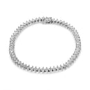 14K White Gold 5 1/2 Cttw Round Diamond 2-Prong Tennis Bracelet (H-I Color, SI2-I1 Clarity) - 7"