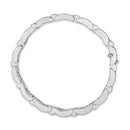 18K White Gold 5.0 Carat Princess Diamond Buckle Link Bracelet